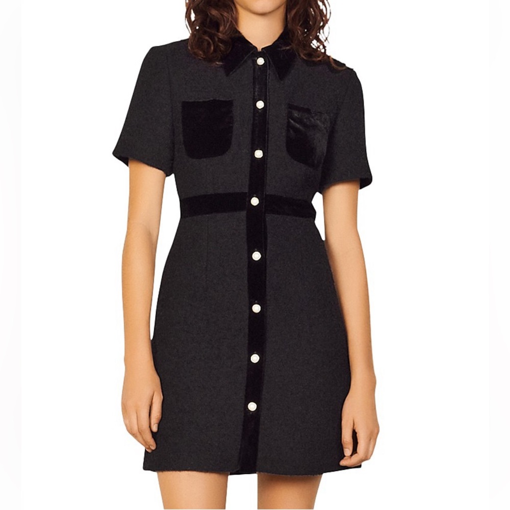 NWOT Sandro Paulette shirt dress